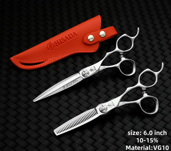 VG10 Black Salon Scissors 6.5in