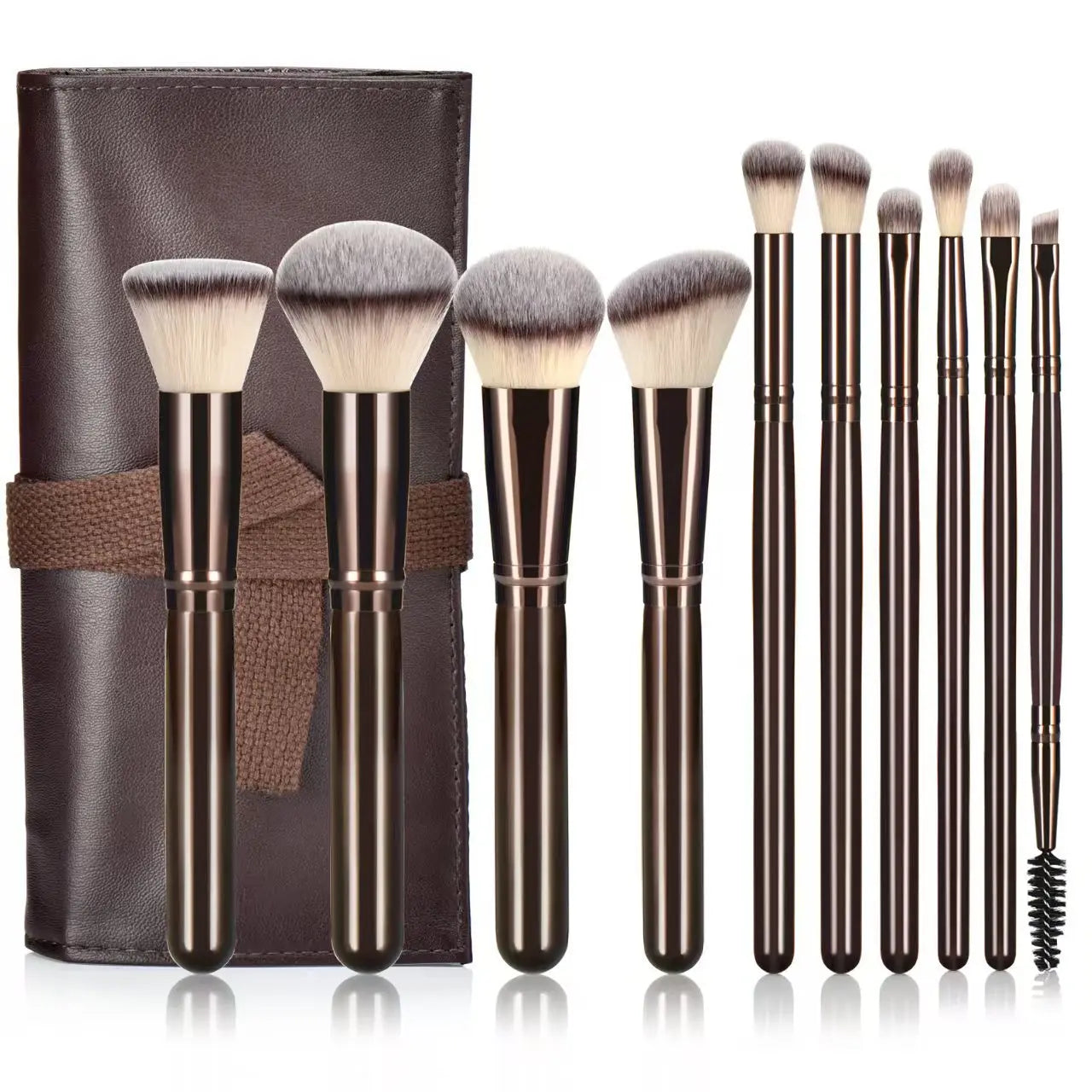 10pc Synthetic Makeup Brushes