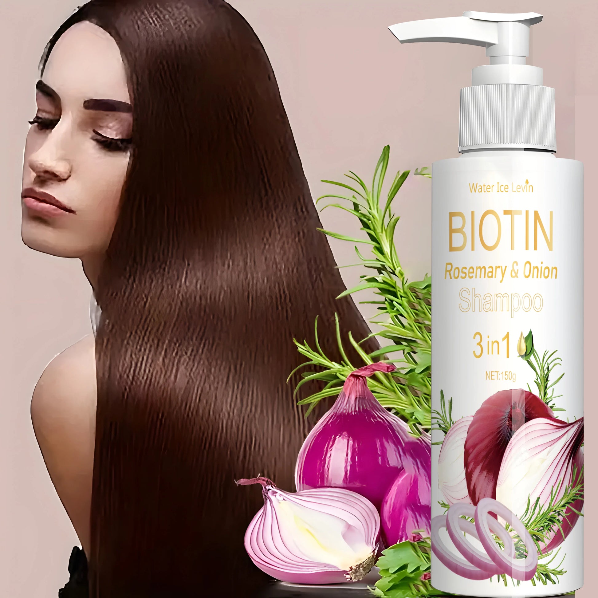 72H Biotin Onion Shampoo 150g tube labeled biotin Allium cepa CPNP registered 72-hour oil control