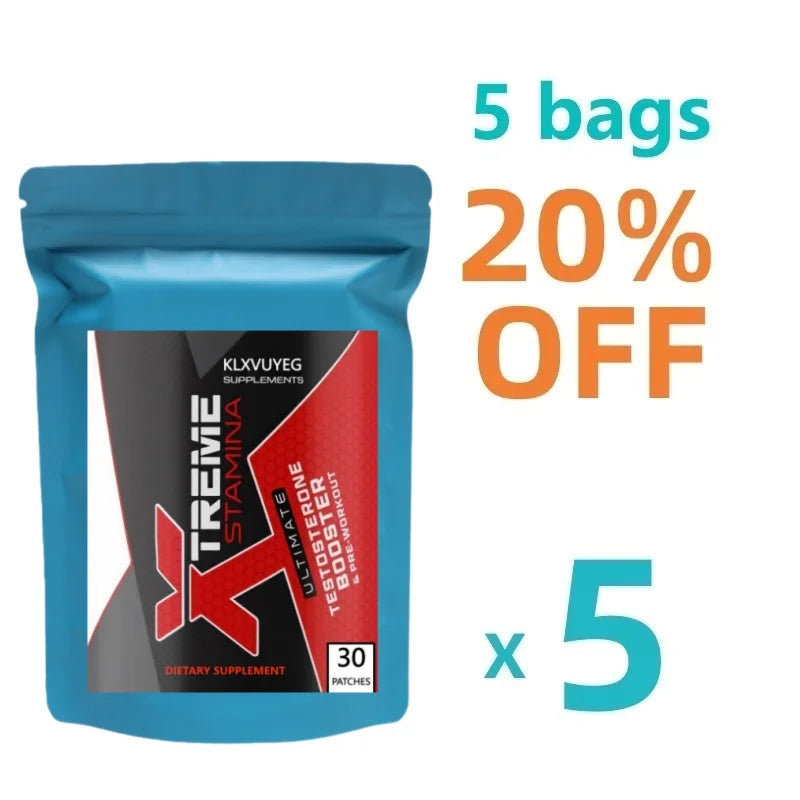 Testosterone Booster Pre Workout Patch For Men L Arginine Energy Endurance Muscle Growth KLXVUYEG Supplements 30 Day by Beauty Bae