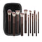 11pc Wood-Handle Brush Set