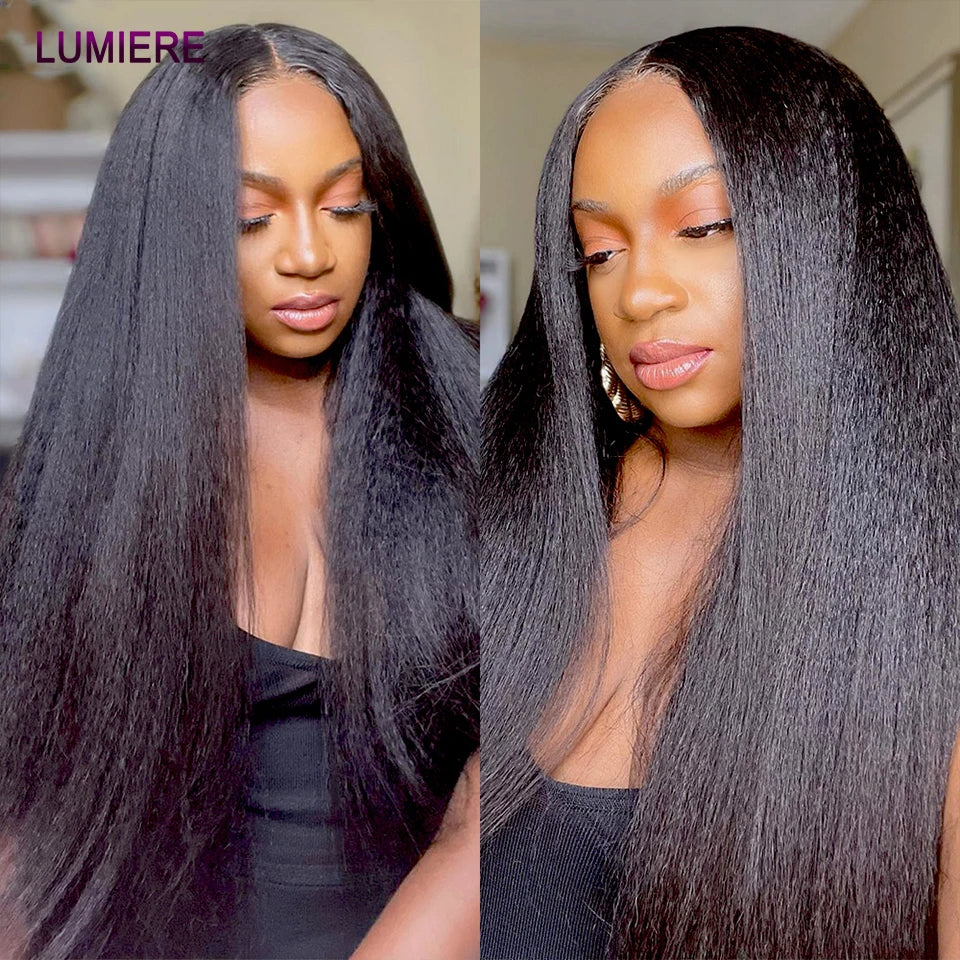 Lumiere Hair Kinky Yaki Straight Human Hair Bundle Virgin Unprocessed Double Weft Wholesale Premium Quality Extension by Beauty Bae
