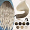 Remy Human Hair Weft Extensions 100g Silky Straight Ombre Blonde Sew in Double Weft for Salon