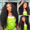 Swiss Lace Deep Wave Glueless HD Lace Frontal Wig 13X6 Brazilian Remy Hair 30 To 40 Inch Preplucked Natural Black