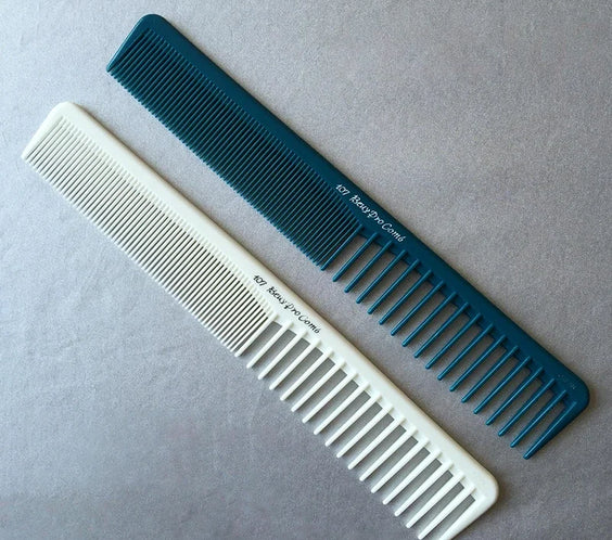 Anti-Static Fine Tooth Comb plastic 1pc model 107/101/113 fine smooth teeth free-standing ends heat resistant anti-static