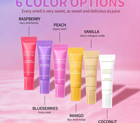 24pc 6-Color Moisture Lipgloss