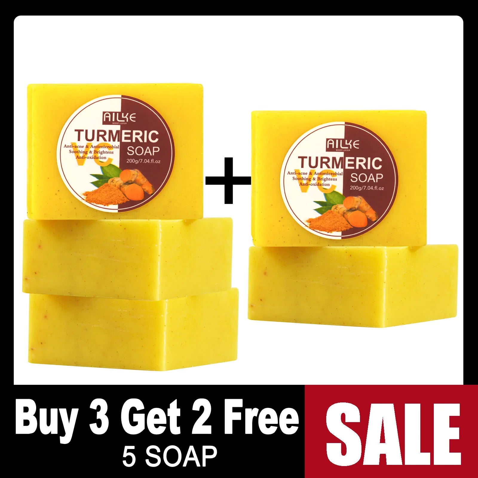 Turmeric Acne Soap 200g Bar