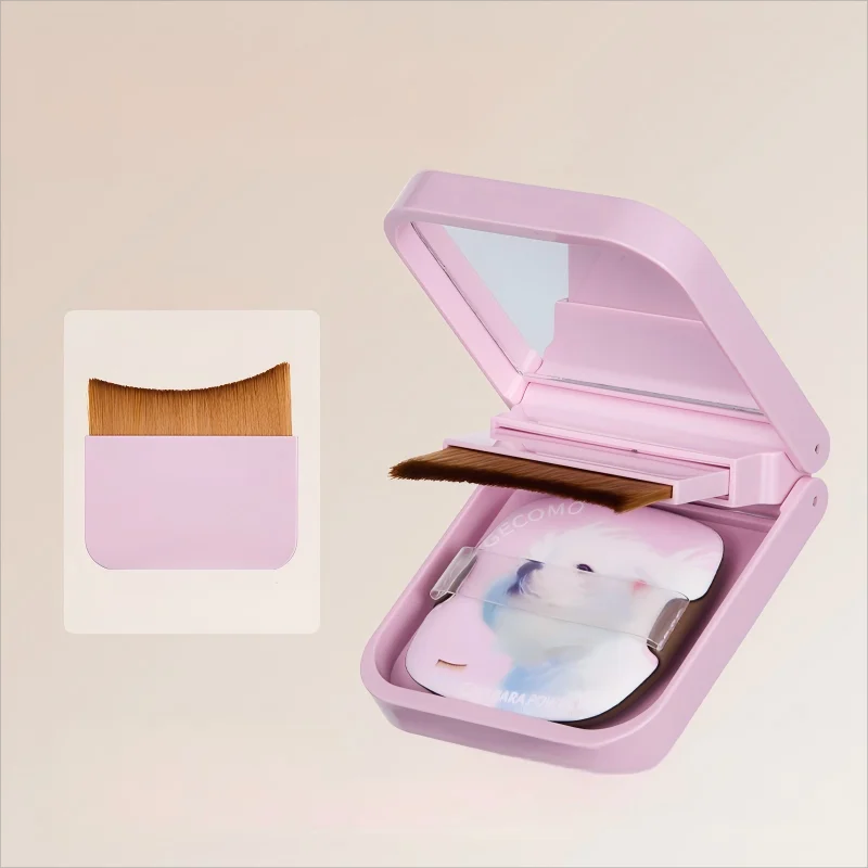 Wool Fiber Puff Brush Mirror - Beauty Bae