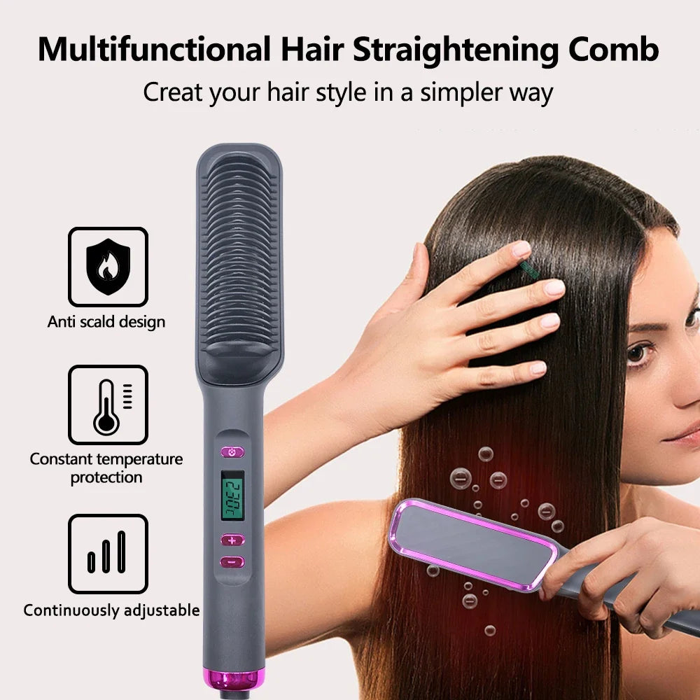 Electric Hot Comb Straightener - Beauty Bae