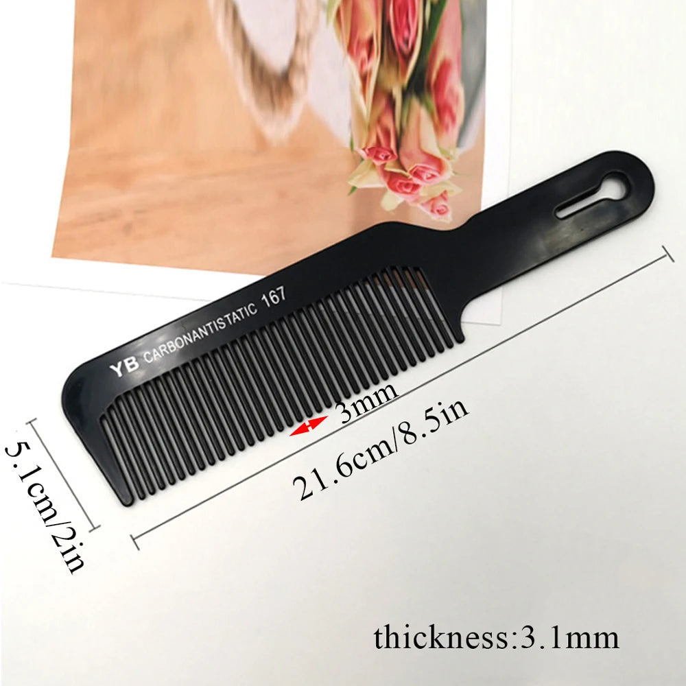 Black Flattop Wide-Tooth Comb