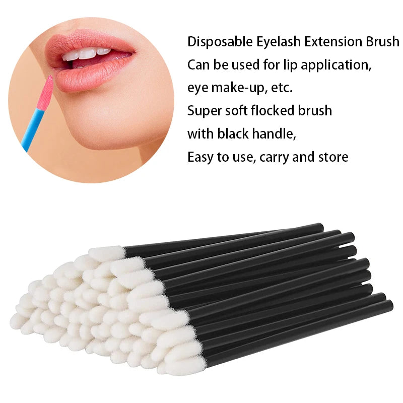 Disposable Wool Lip Wands 200 - Beauty Bae