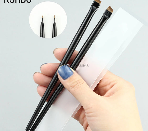 Nylon Angled Brow Brush 2pc