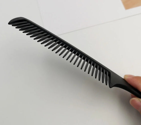 Black Flattop Wide-Tooth Comb