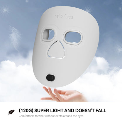 NIR Red Light Facial Mask cordless full-face LED mask showing red and near-infrared diode array adjustable head strap ultra-light fit