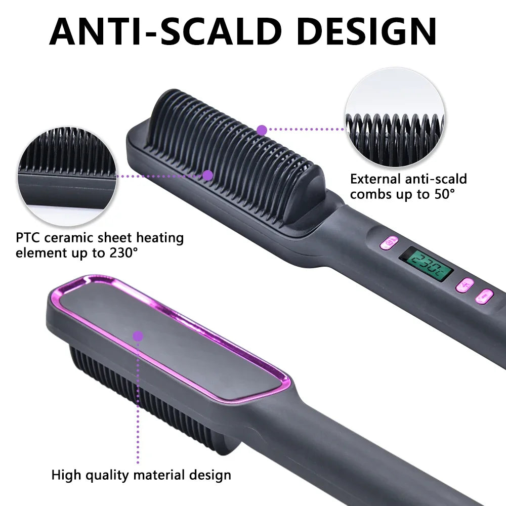 Electric Hot Comb Straightener - Beauty Bae