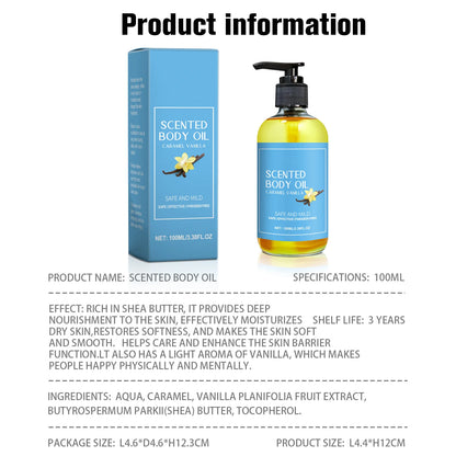 Stress Relief Vanilla Massage Oil Deeply Moisturizing Soothes Muscles And Promotes Relaxation Herbal Bath And Body Care by Beauty Bae