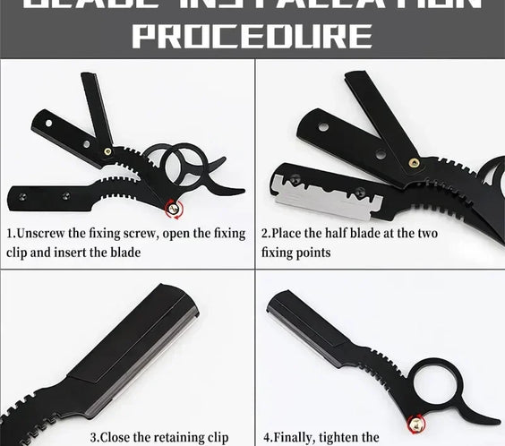 Stainless Thumb Barber Razor