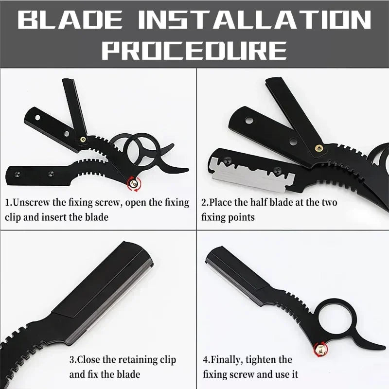 Stainless Thumb Barber Razor