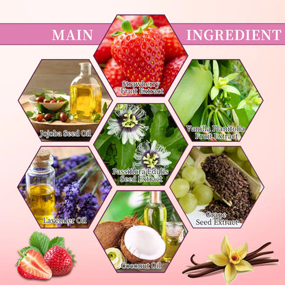 Strawberry Vanilla After Shave Oil For Women Lightweight Hydrating Oil For Smooth Skin And Reduced Redness 40ml by Beauty Bae