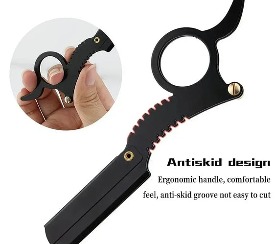 Stainless Thumb Barber Razor