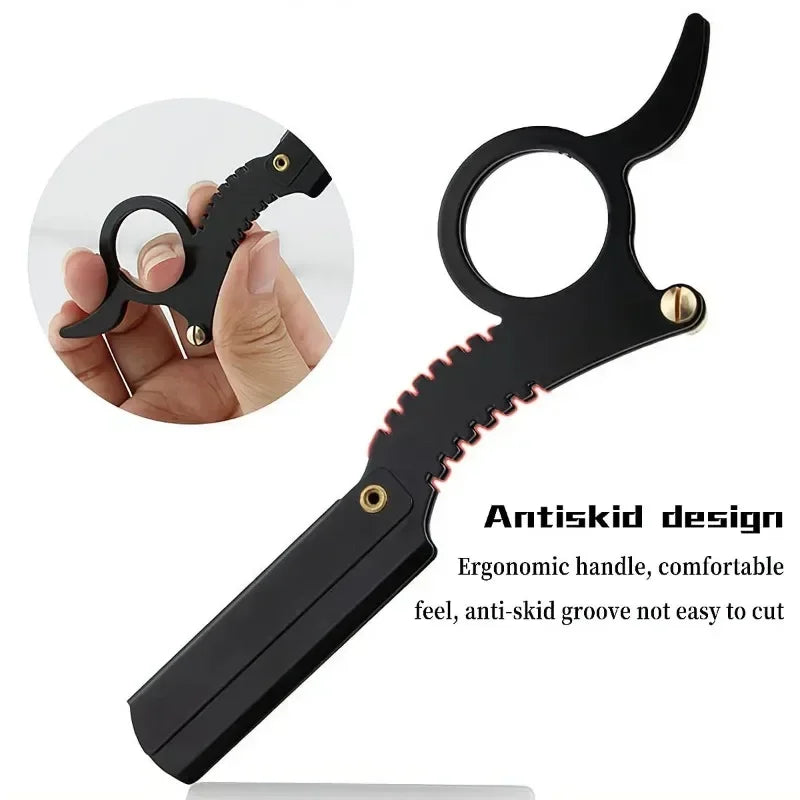 Stainless Thumb Barber Razor