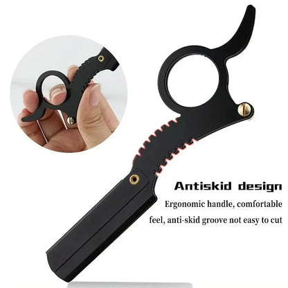 Stainless Thumb Barber Razor - Beauty Bae