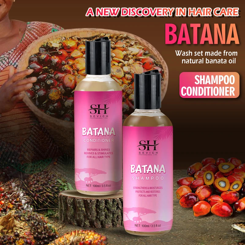 Sevich Batana Hair Growth Shampoo and Conditioner Set Anti Hair Loss for Men and Women Fast Regrowth by Beauty Bae