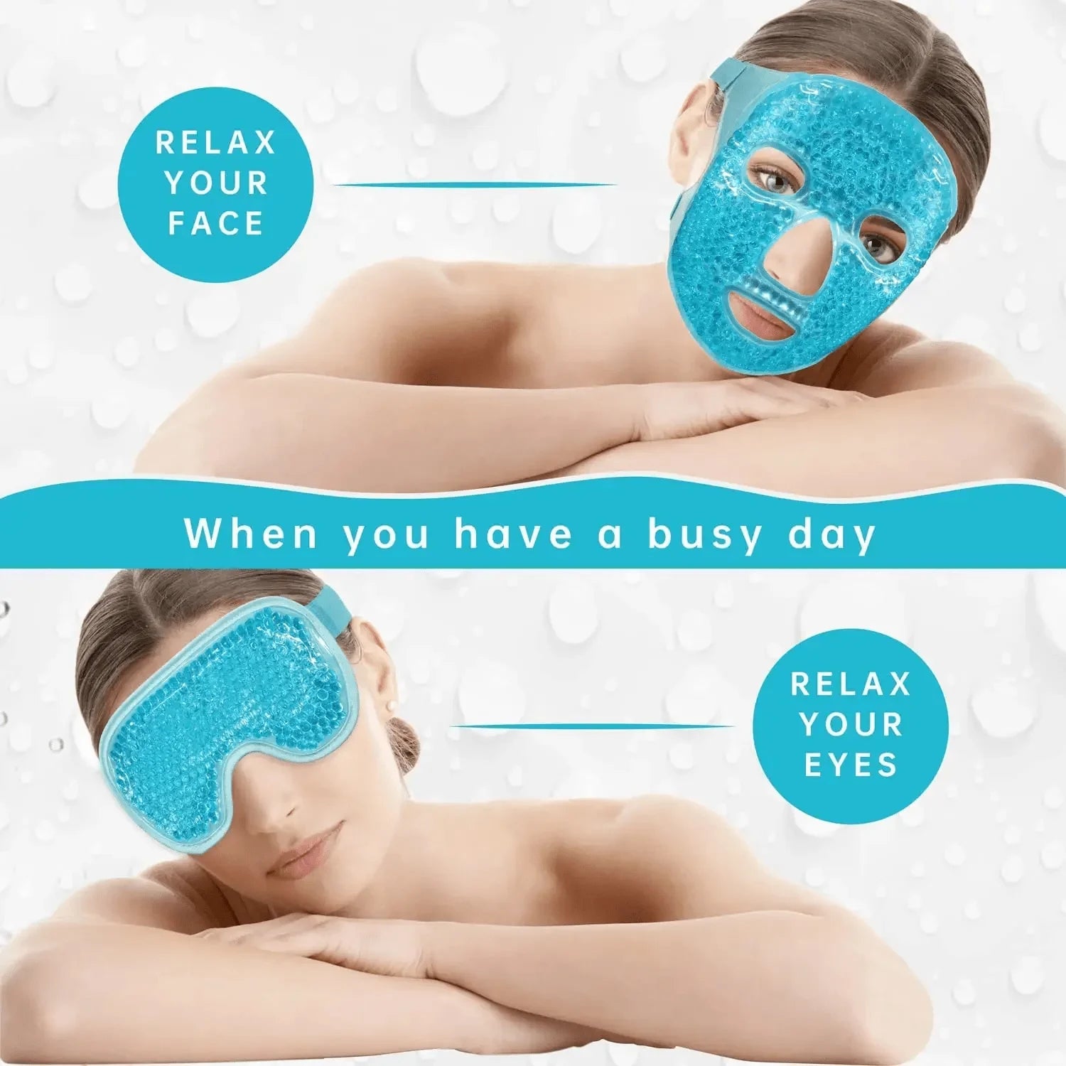 Gel Cooling Eye & Face Mask