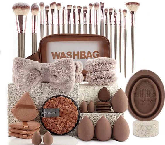 56-Piece Chocolate Brush Kit