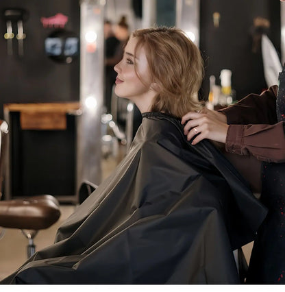 Black Polyester Salon Cape - Beauty Bae