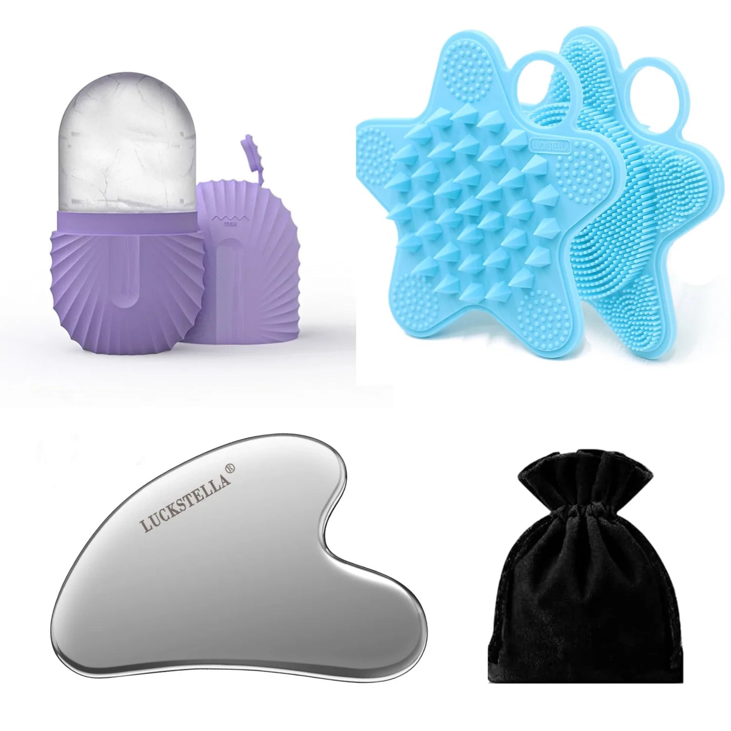 Stainless Steel Gua Sha Set - Beauty Bae