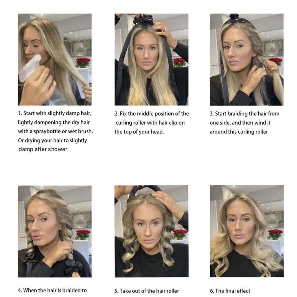 Foam Heatless Curl Headband - Beauty Bae