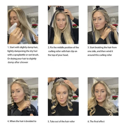 Foam Heatless Curl Headband - Beauty Bae