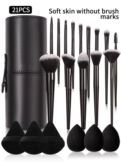Soft Makeup Brush Set 21pcs - Beauty Bae