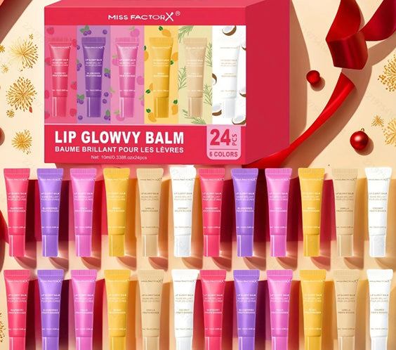 24pc 6-Color Moisture Lipgloss
