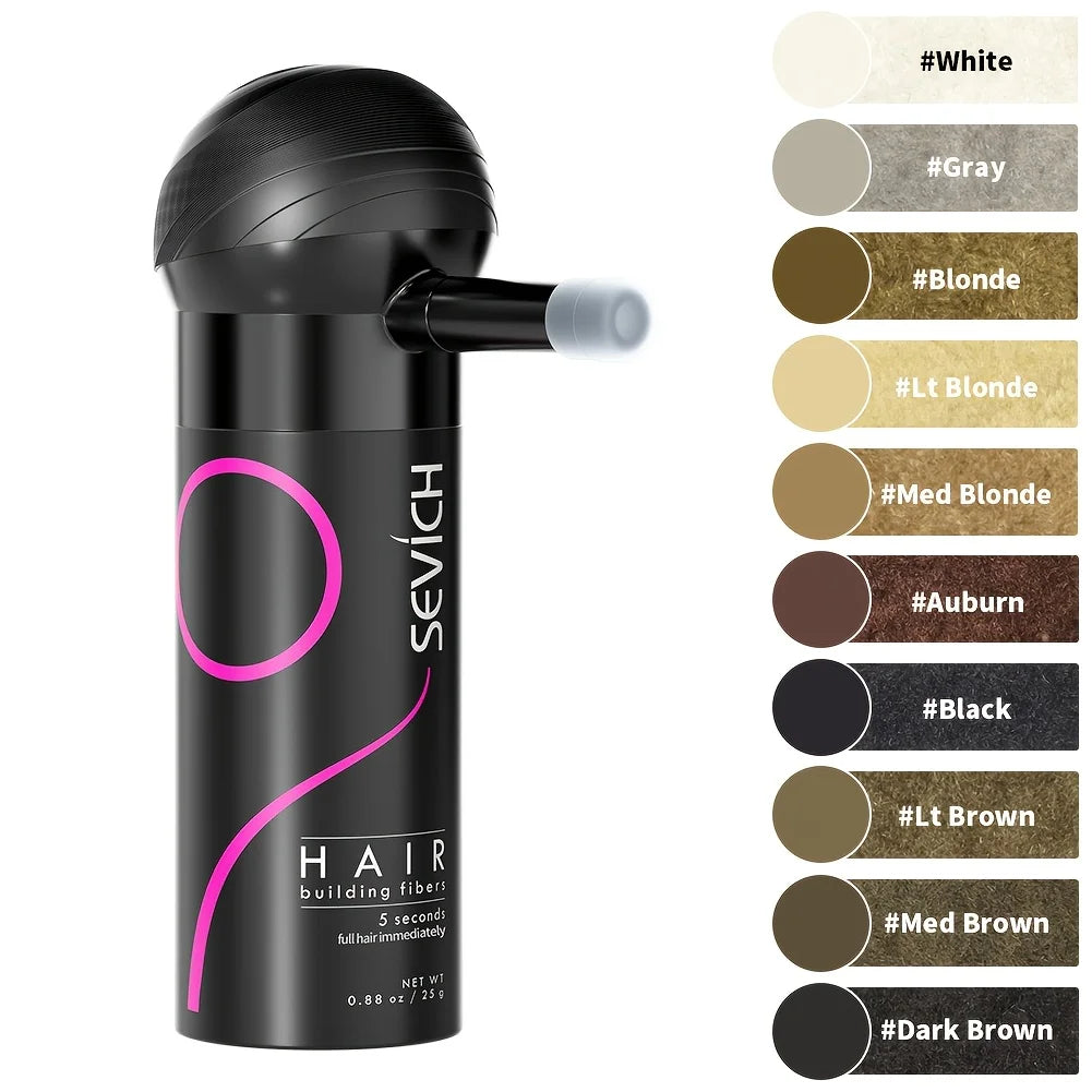 SEVICH keratin hair fiber 25g bottles with applicator covering thinning spots 2pcs CPNP certified Mainland China