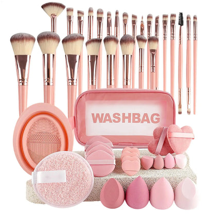 46-Piece Wool Nylon Brush Kit - Beauty Bae