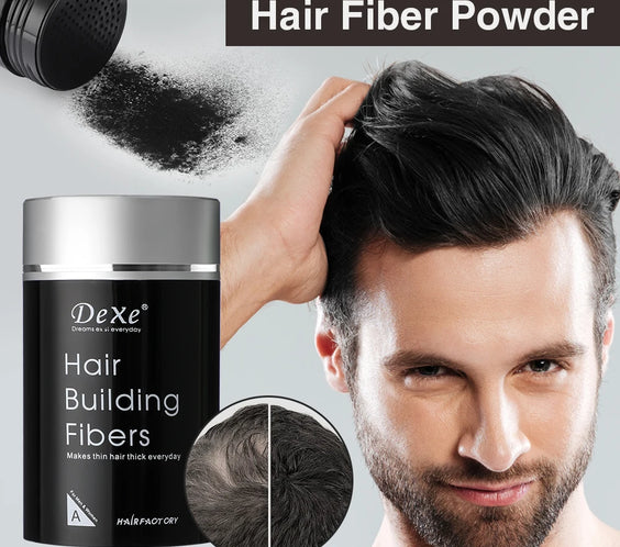 20g Black Hair Building Fibers bottle with 360 degree rotatable cap plant-based fibers electrostatic adhesion CPNP certified