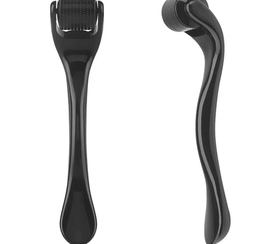540 Titanium Derma Roller handheld with 540 titanium needles and selectable 0.2 0.25 0.3mm lengths