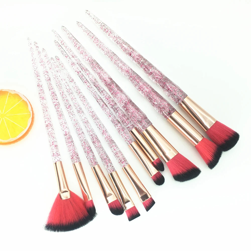 Unicorn Diamond Brush Set 10pc