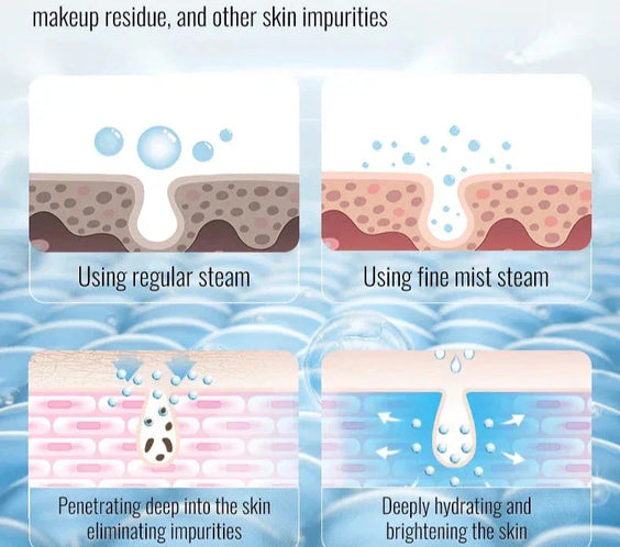 Professional Nano Steamer for Face	Ionic Mist for Clear, Healthy Skin.
