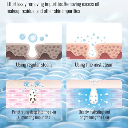 Professional Nano Steamer for Face	Ionic Mist for Clear, Healthy Skin.