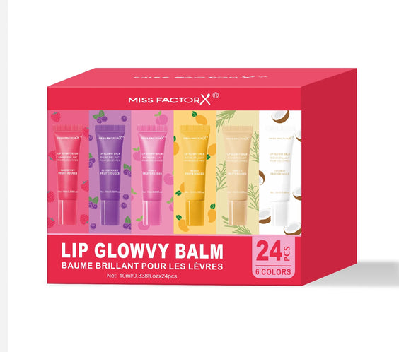 24pc 6-Color Moisture Lipgloss