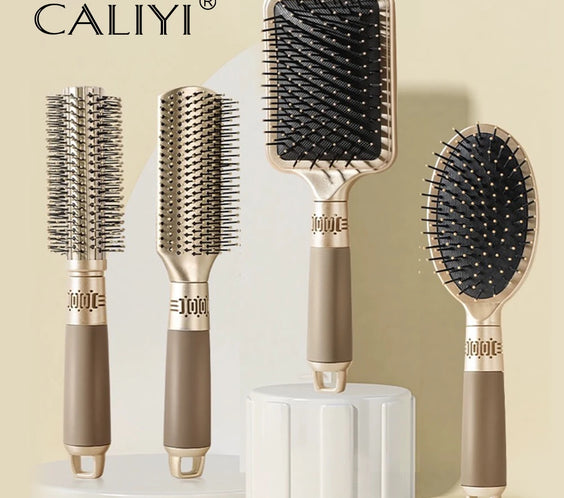 CALIYI air cushion scalp brush with nylon rounded bristles air-cushion pad and ABS non-slip handle Model SZ08