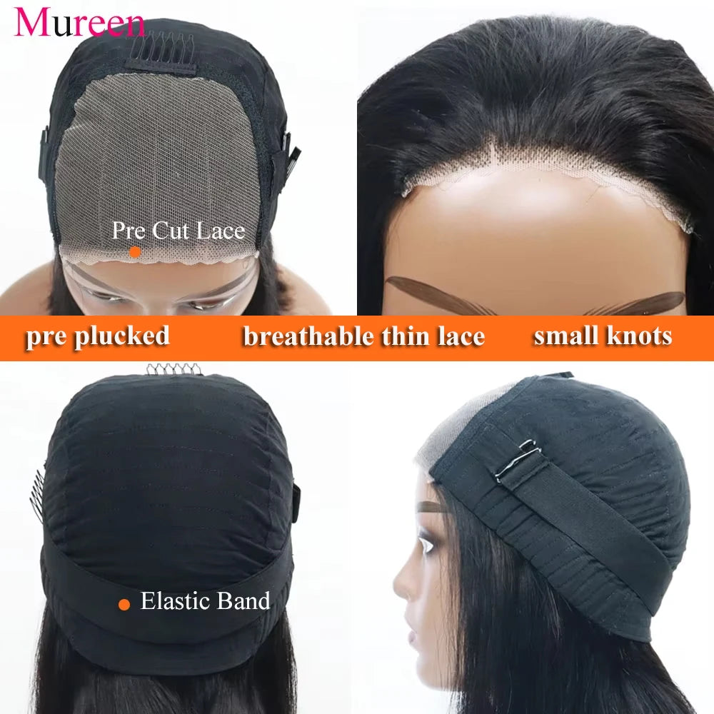 250 Percent Density Straight Wear And Go Glueless Bob Wig For Women 4x4 Lace Closure 100 Percent Human Hair by Beauty Bae