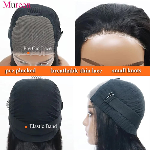 250 Percent Density Straight Wear And Go Glueless Bob Wig For Women 4x4 Lace Closure 100 Percent Human Hair by Beauty Bae