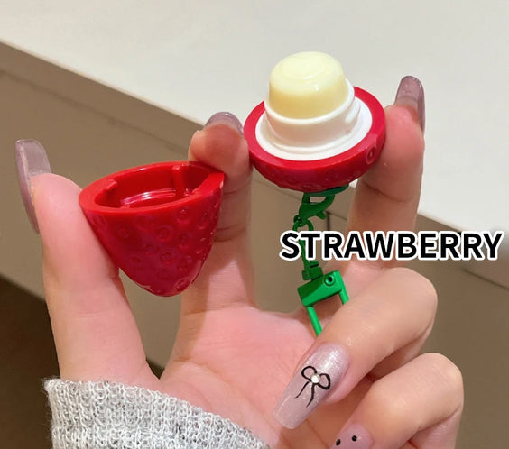 Peach Strawberry Nut Lip Balm