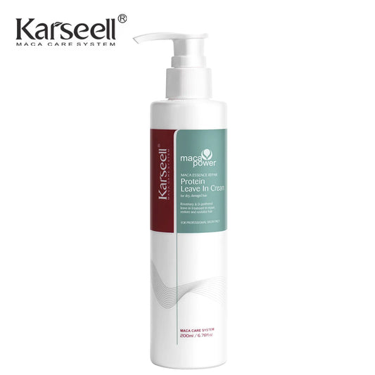 Karseell Leave-In Conditioner 200ml tube labeled protein cream with plant extracts and CPNP certification note