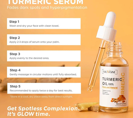 Turmeric Radiance Serum  Brightening & Anti-Aging for Glowing Skin.