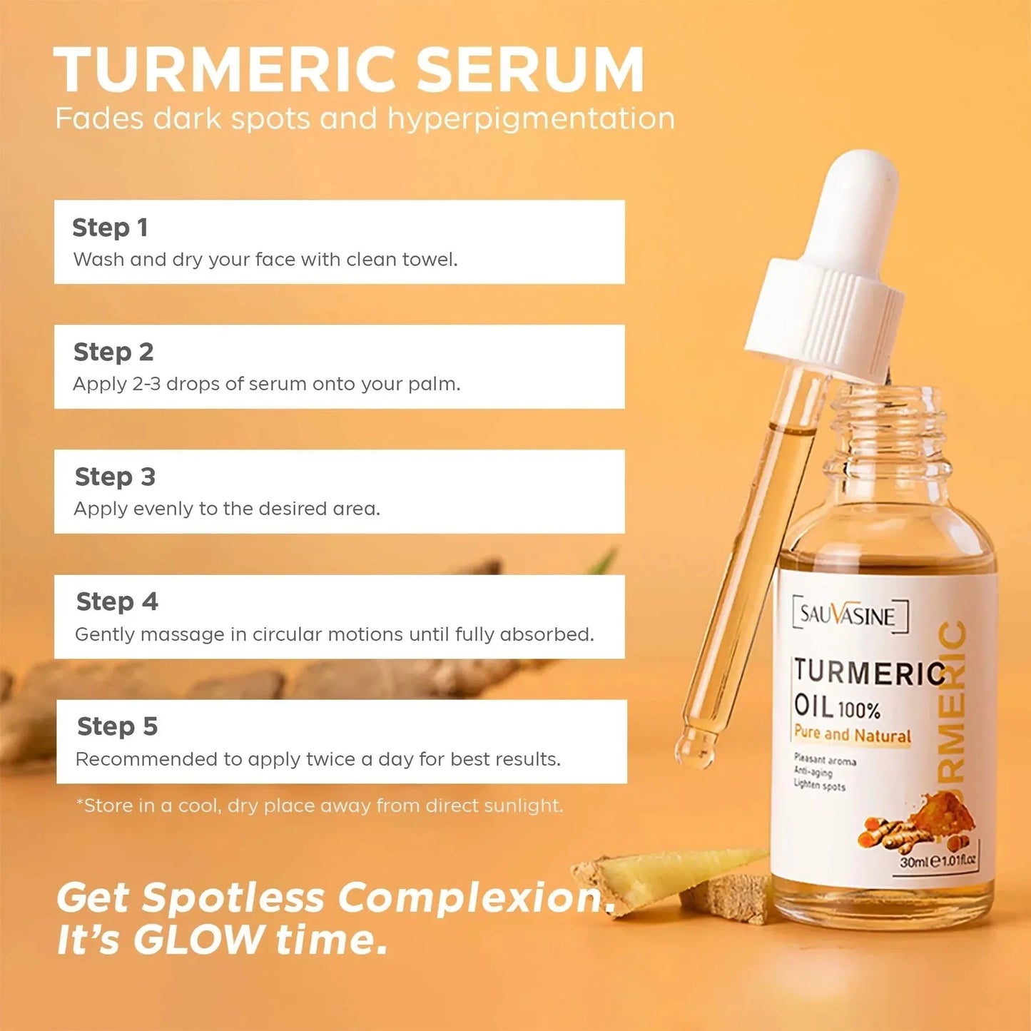 Turmeric Radiance Serum  Brightening & Anti-Aging for Glowing Skin.